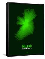 Ireland Radiant Map 2-NaxArt-Framed Stretched Canvas