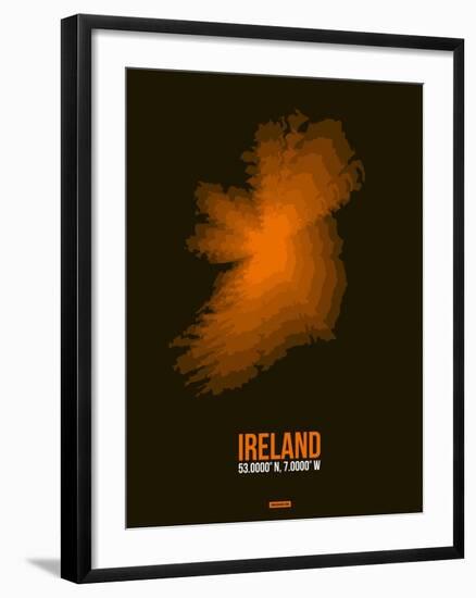 Ireland Radiant Map 3-NaxArt-Framed Art Print