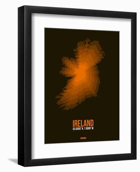 Ireland Radiant Map 3-NaxArt-Framed Art Print