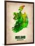 Ireland Watercolor Map-NaxArt-Framed Art Print