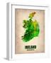 Ireland Watercolor Map-NaxArt-Framed Art Print