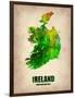 Ireland Watercolor Map-NaxArt-Framed Art Print