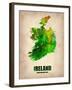 Ireland Watercolor Map-NaxArt-Framed Art Print