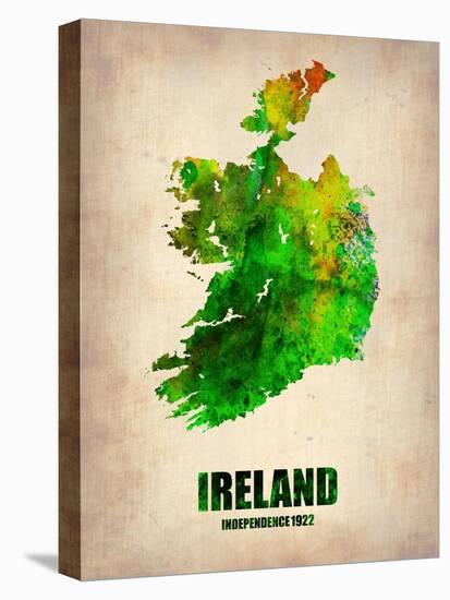 Ireland Watercolor Map-NaxArt-Stretched Canvas