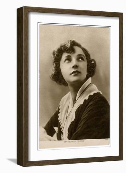 Irene Castle, Pathe-null-Framed Photographic Print