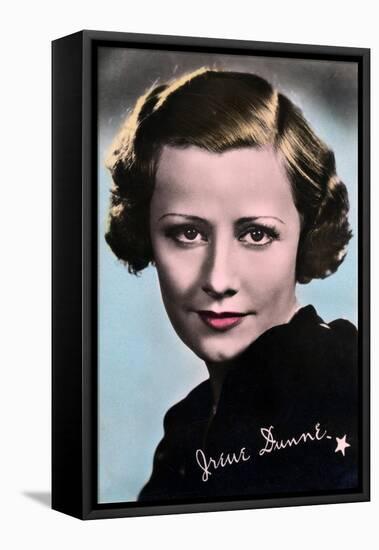 Irene Dunne, American Film Actress and Singer, 20th Century-null-Framed Stretched Canvas