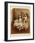 Irene Macdonald, Flo Rankin and Mary Macdonald at Elm Lodge, Hampstead, July 1863-Lewis Carroll-Framed Giclee Print