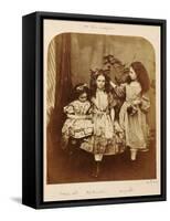 Irene Macdonald, Flo Rankin and Mary Macdonald at Elm Lodge, Hampstead, July 1863-Lewis Carroll-Framed Stretched Canvas