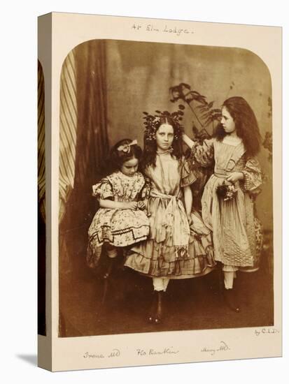 Irene Macdonald, Flo Rankin and Mary Macdonald at Elm Lodge, Hampstead, July 1863-Lewis Carroll-Stretched Canvas