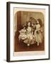 Irene Macdonald, Flo Rankin and Mary Macdonald at Elm Lodge, Hampstead, July 1863-Lewis Carroll-Framed Giclee Print