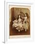 Irene Macdonald, Flo Rankin and Mary Macdonald at Elm Lodge, Hampstead, July 1863-Lewis Carroll-Framed Giclee Print