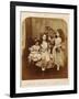 Irene Macdonald, Flo Rankin and Mary Macdonald at Elm Lodge, Hampstead, July 1863-Lewis Carroll-Framed Giclee Print