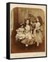 Irene Macdonald, Flo Rankin and Mary Macdonald at Elm Lodge, Hampstead, July 1863-Lewis Carroll-Framed Stretched Canvas