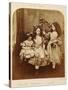 Irene Macdonald, Flo Rankin and Mary Macdonald at Elm Lodge, Hampstead, July 1863-Lewis Carroll-Stretched Canvas