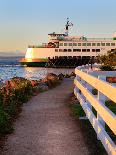 Mukilteo to Bainbridge Washington State Ferry during Sunset.-Iriana Shiyan-Photographic Print