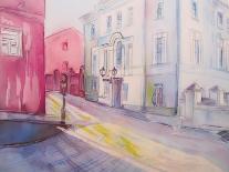 European City Street Abstract Painting.-Iriana Shiyan-Art Print