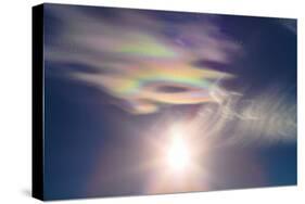Iridescent Clouds Near the Sun-Stocktrek Images-Stretched Canvas