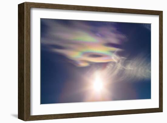 Iridescent Clouds Near the Sun-Stocktrek Images-Framed Photographic Print