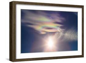 Iridescent Clouds Near the Sun-Stocktrek Images-Framed Photographic Print