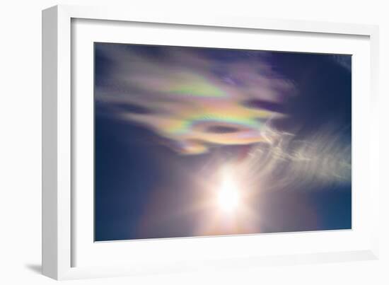 Iridescent Clouds Near the Sun-Stocktrek Images-Framed Photographic Print