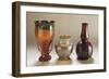 Iridescent Glass Vases, Loetz-Witwe Glassworks, 1900-1909-null-Framed Giclee Print