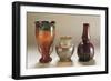 Iridescent Glass Vases, Loetz-Witwe Glassworks, 1900-1909-null-Framed Giclee Print