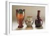 Iridescent Glass Vases, Loetz-Witwe Glassworks, 1900-1909-null-Framed Giclee Print