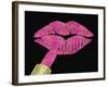 Iridescent Glitter Kiss Hot Pink-Tina Lavoie-Framed Giclee Print