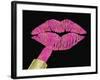 Iridescent Glitter Kiss Hot Pink-Tina Lavoie-Framed Giclee Print