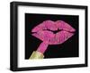 Iridescent Glitter Kiss Hot Pink-Tina Lavoie-Framed Giclee Print