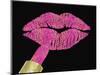 Iridescent Glitter Kiss Hot Pink-Tina Lavoie-Mounted Giclee Print