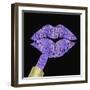 Iridescent Glitter Kiss Lavender-Tina Lavoie-Framed Giclee Print