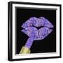 Iridescent Glitter Kiss Lavender-Tina Lavoie-Framed Giclee Print