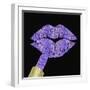 Iridescent Glitter Kiss Lavender-Tina Lavoie-Framed Giclee Print