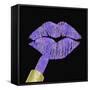 Iridescent Glitter Kiss Lavender-Tina Lavoie-Framed Stretched Canvas