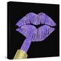 Iridescent Glitter Kiss Lavender-Tina Lavoie-Stretched Canvas