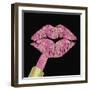 Iridescent Glitter Kiss Pink-Tina Lavoie-Framed Giclee Print