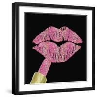 Iridescent Glitter Kiss Pink-Tina Lavoie-Framed Giclee Print