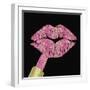 Iridescent Glitter Kiss Pink-Tina Lavoie-Framed Giclee Print