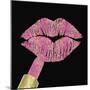 Iridescent Glitter Kiss Pink-Tina Lavoie-Mounted Giclee Print