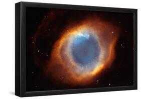 Iridescent Glory of Nearby Helix Nebula Space Photo Art Poster Print-null-Framed Poster