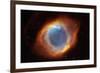 Iridescent Glory of Nearby Helix Nebula Space-null-Framed Photo