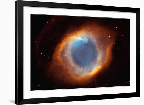 Iridescent Glory of Nearby Helix Nebula Space-null-Framed Photo