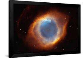 Iridescent Glory of Nearby Helix Nebula Space-null-Framed Photo