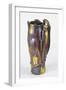 Iridescent Vase Decorated with Reeds, Ceramic, Zsolnay Manufacture, Hungary-null-Framed Giclee Print