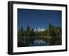 Iridium Flare over Grand Teton-Darren White Photography-Framed Giclee Print