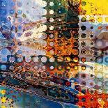 Art Abstract Seamless Pattern, Blurred Fractal Glass Textured Monochrome Background in Brown, Gold-Irina_QQQ-Art Print