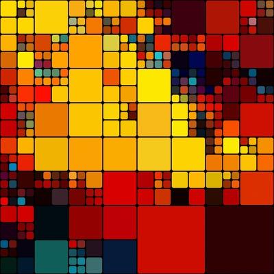 Art Abstract Vibrant Rainbow Geometric Pattern Background