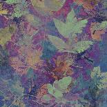 Art Leaves Autumn Background in Blue Color-Irina QQQ-Photographic Print