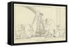 Iris Advises Priam to Obtain the Body of Hector-John Flaxman-Framed Stretched Canvas